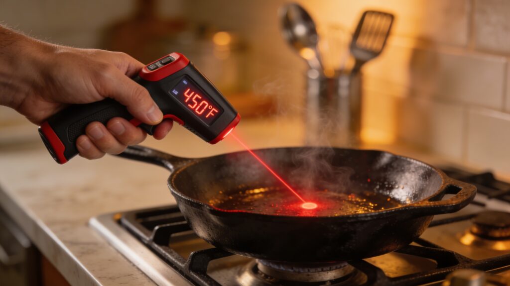 Infrared cooking thermometer